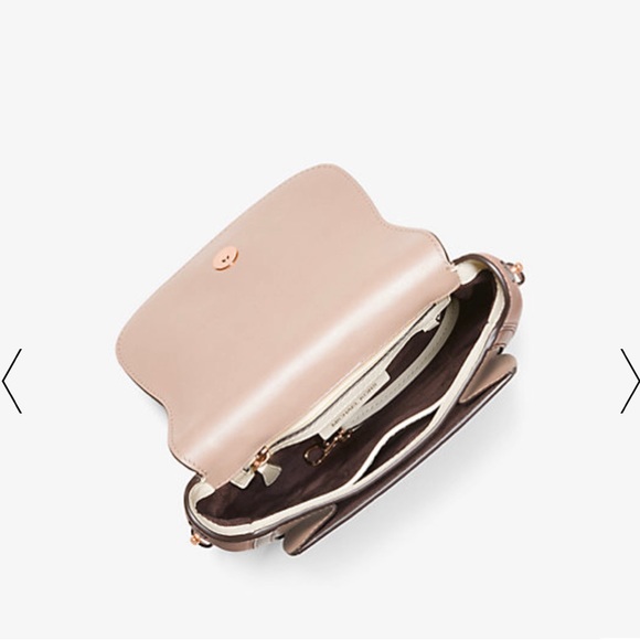 Authentic Jolene Small Tri-Color Leather Saddle Bag - Picture 5 of 6